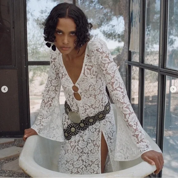 NWT | Free People x For Love and Lemons | Frances Maxi Dress | Sz S - Picture 6 of 16